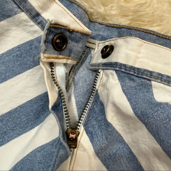 American Apparel High Waist Wide Stripe Circle Skirt Small - Picture 6 of 8